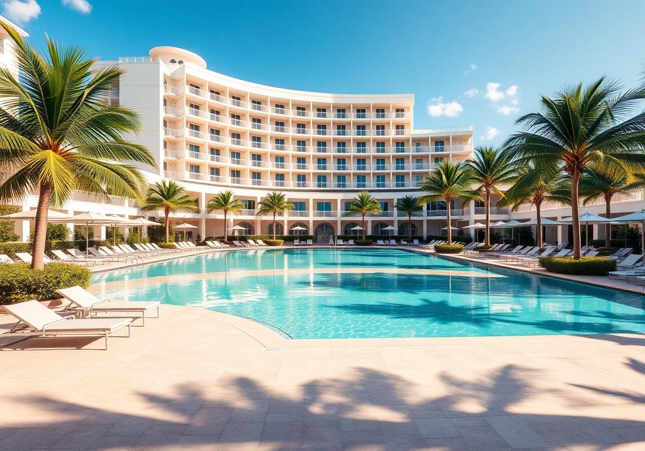 Commercial resort pool
